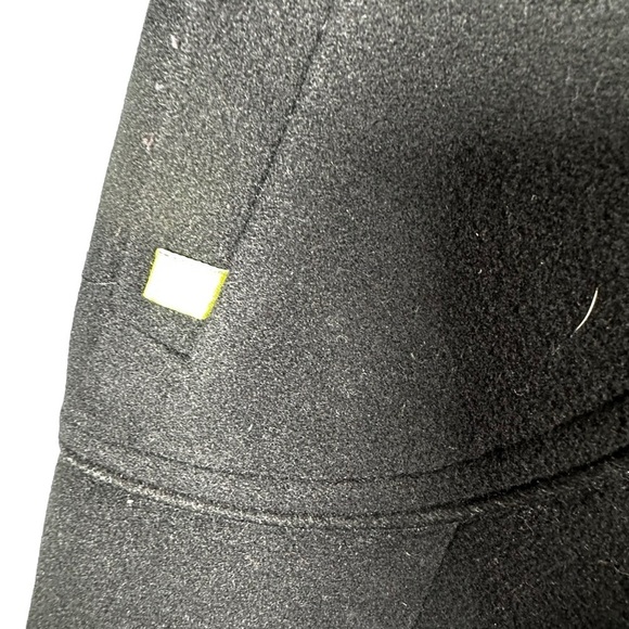 Soia & Kyo Black Shawl Collar Short Long Wool Blend Coat M - Picture 6 of 12